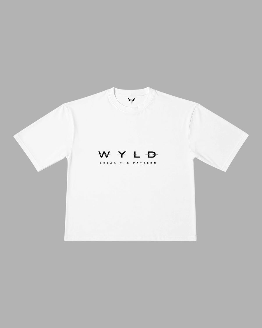 FRACTURED BOXY TEE - White