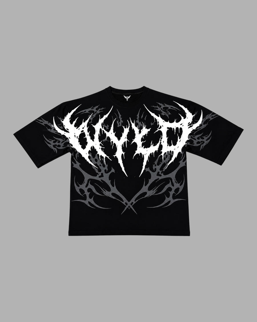 WYLD SIGNATURE BOXY TEE - Black